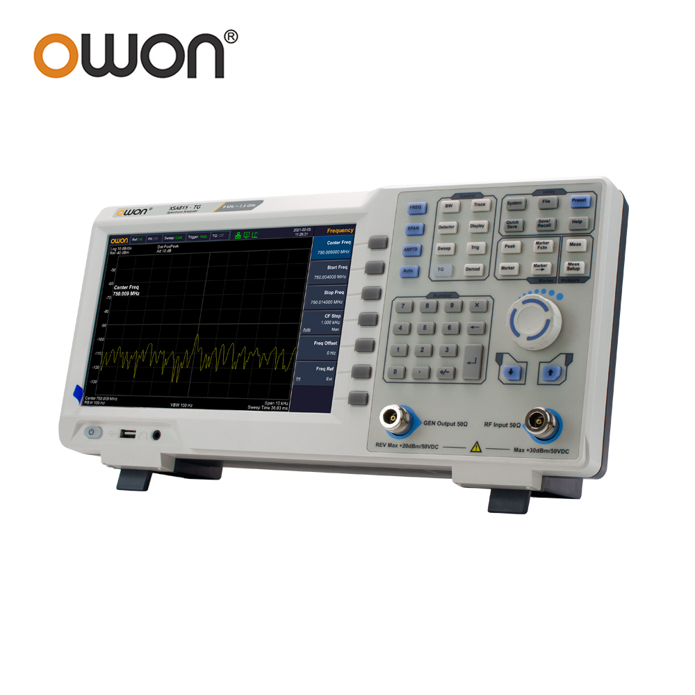 Spectrum Analyzer Tracking Generator 1.5Ghz - OWON XSA815TG Digitaler Spektrumanalysator 9-Zoll-LCD 1Hz
