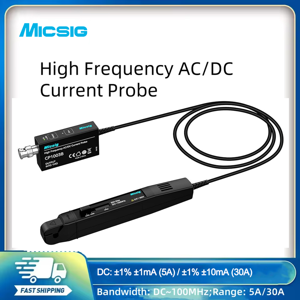 Current Probe Ac Dc 50Mhz Oscilloscope - Micsig Hochfrequenz-AC/DC-Strommesszange für Oszilloskope 100MHz CP1003B