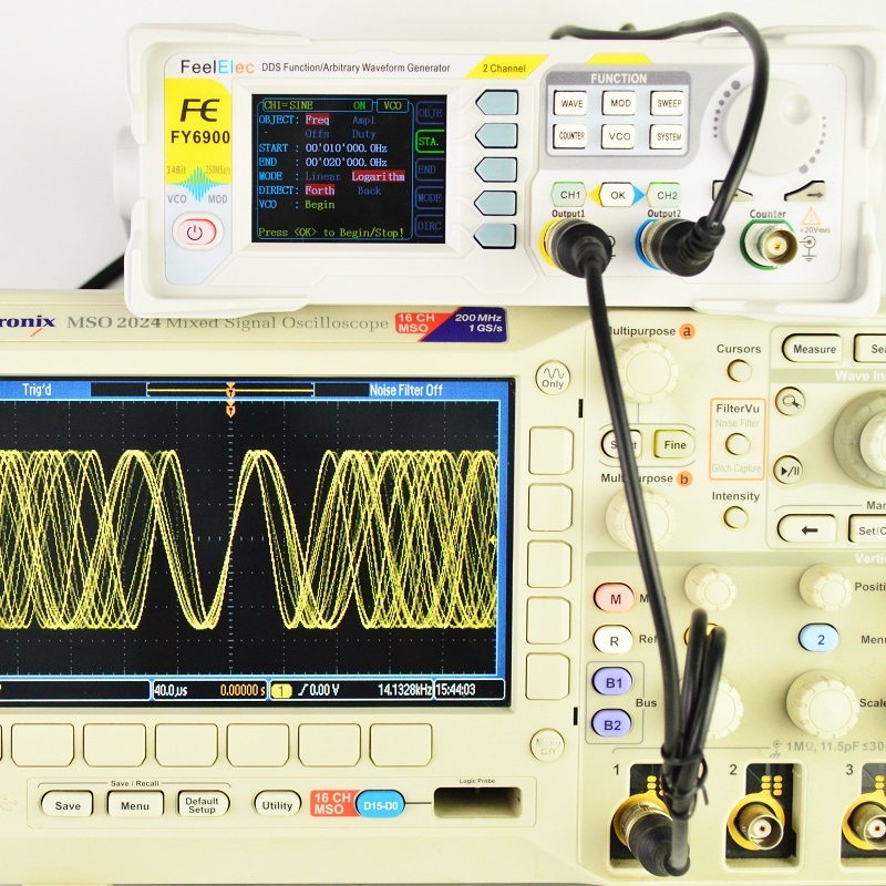 Feelelec FY6900 0–60 MHz digit – Dual Channel Arbitrary Waveform Function Generator 60Mhz Bewertung und Preis