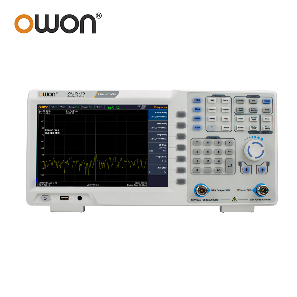 OWON XSA815TG Digitaler Spektr – Spectrum Analyzer Tracking Generator 1.5Ghz Bewertung und Preis