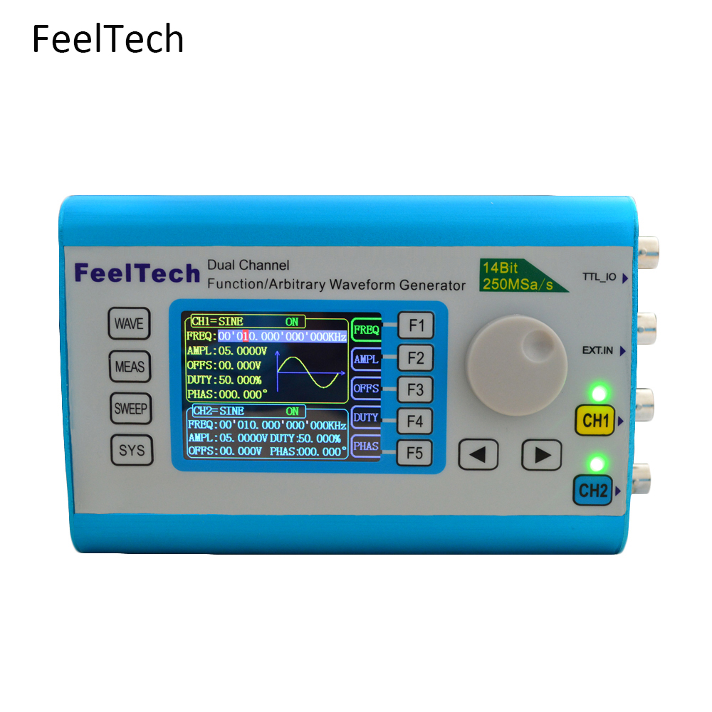 FY6300 250MSa Funktion Arbiträ – Dual Channel Arbitrary Waveform Function Generator 60Mhz Bewertung und Preis